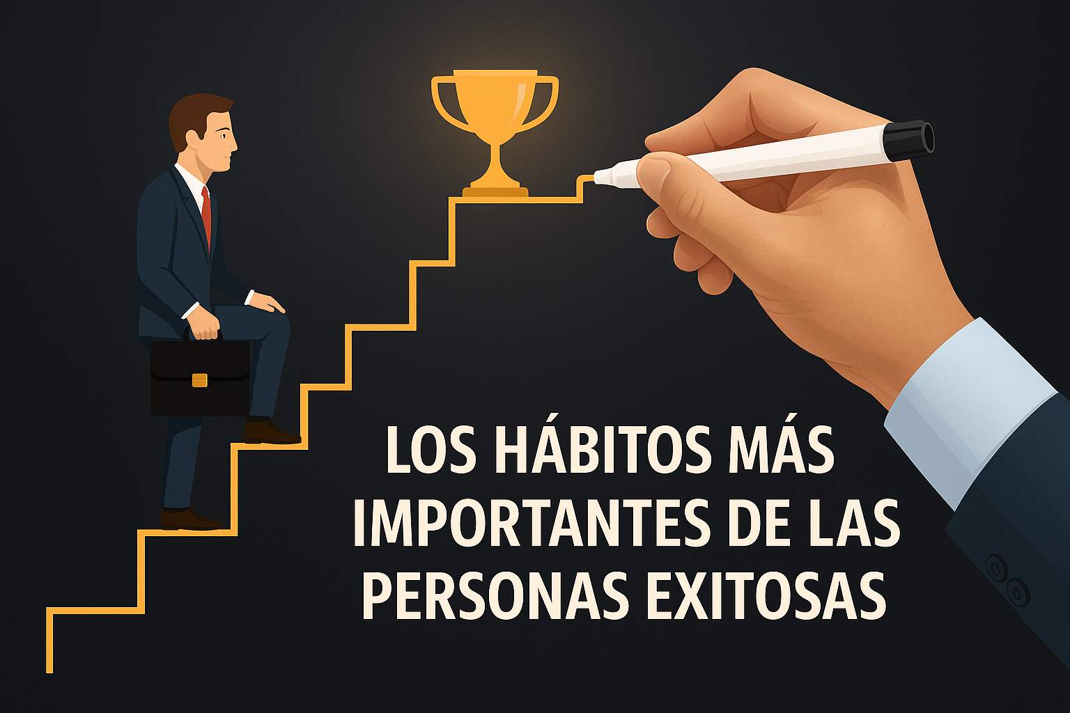 Infografía sobre los hábitos más importantes de las personas exitosas